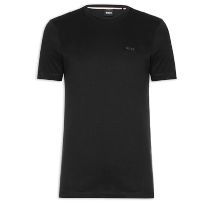 Camiseta Masculina Manga Curta Logo Estampado Thompson - Preto