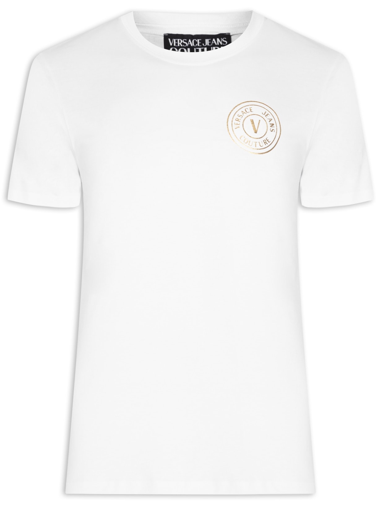 Camiseta Masculina Manga Curta Logo Foil - Branco