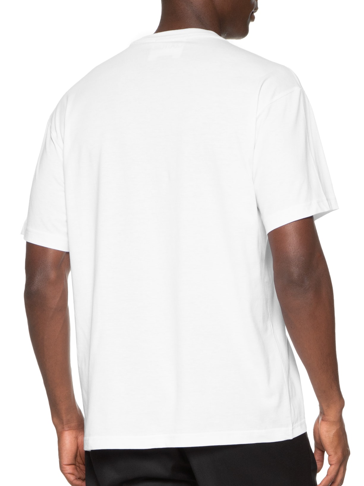 Camiseta Masculina Manga Curta Logo Foil Grande Branco Versace Jeans Couture