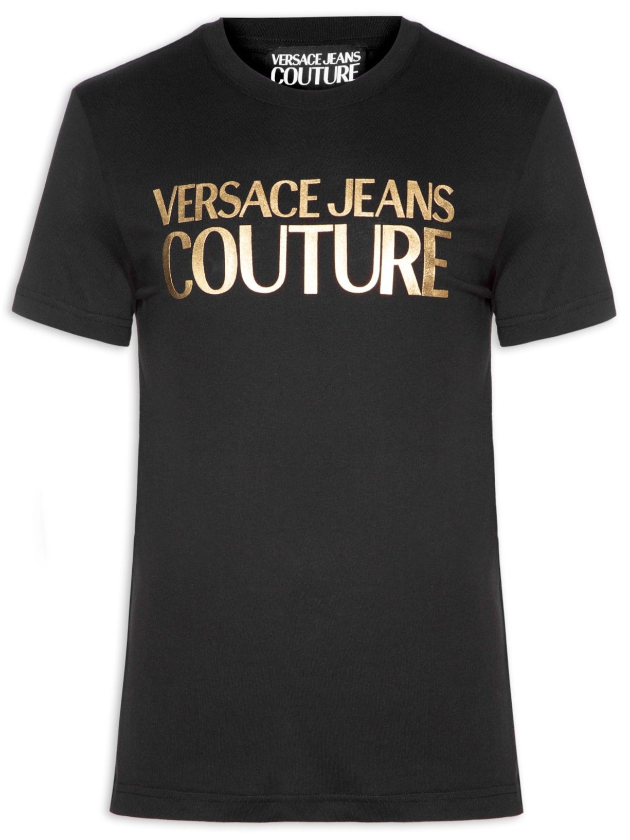 Camiseta Masculina Manga Curta Logo Foil - Preto