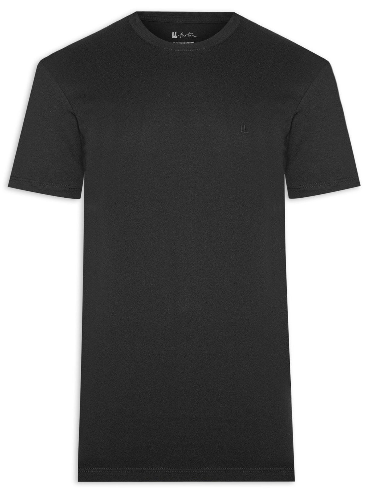 Camiseta Masculina Manga Curta Logo - Preto