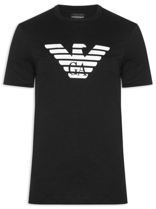 Camiseta Masculina Manga Curta Logo - Preto
