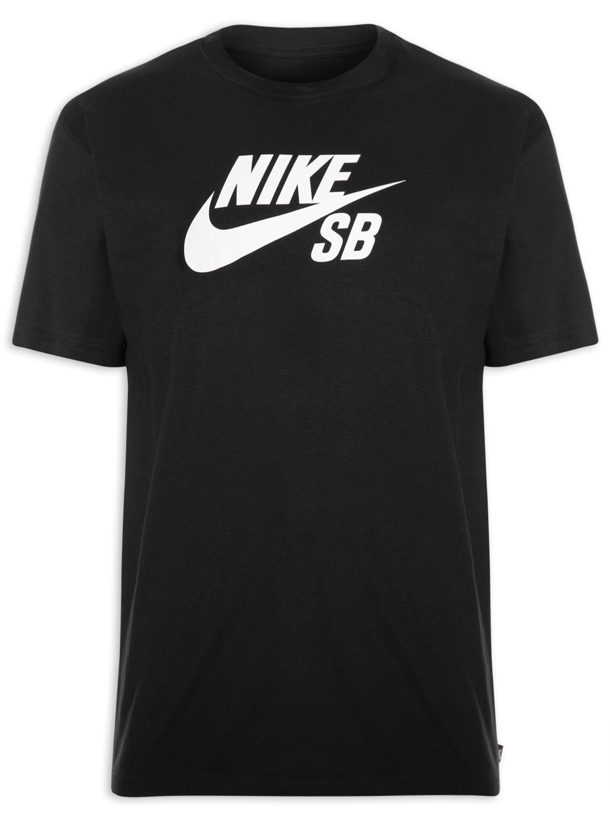 Camiseta Masculina Manga Curta M Nk Sb Tee Logo Preto Nike