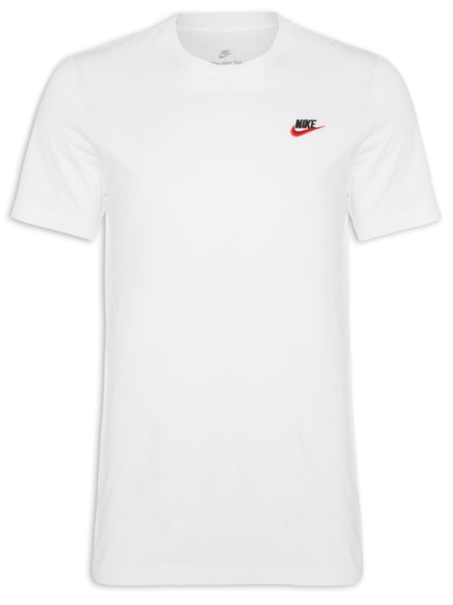 Camiseta Masculina Manga Curta M Nsw Club Tee - Branco