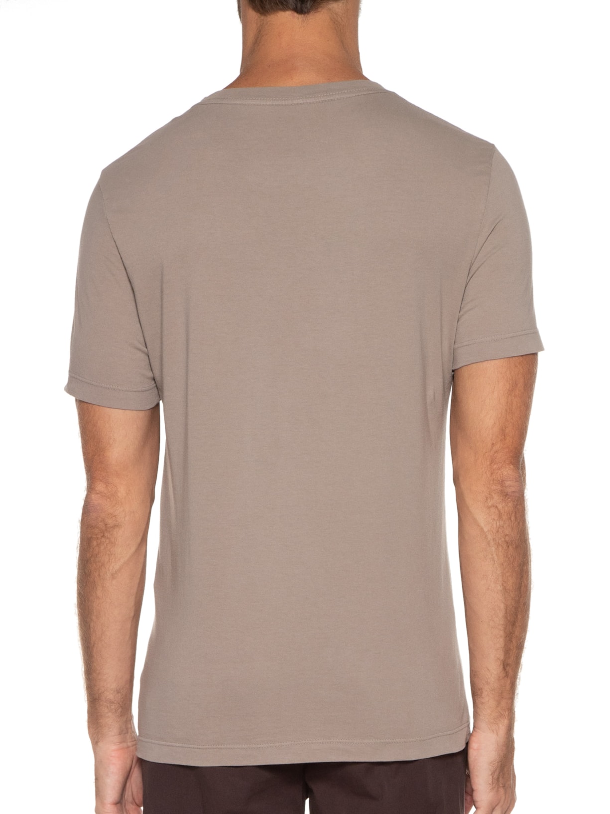 Camiseta Masculina Manga Curta Malha Gd Basica Careca Cinza Vr