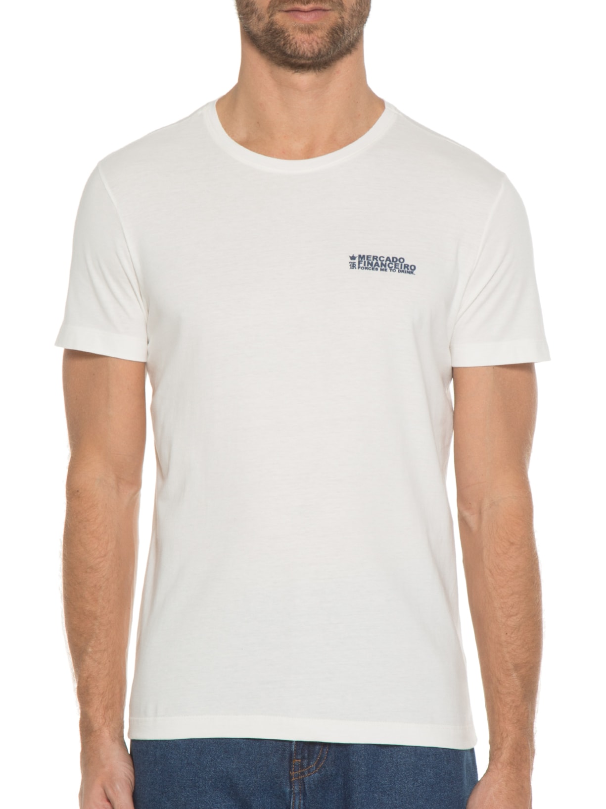 Camiseta Masculina Manga Curta Merc. Forces Drink Off White Sergio K