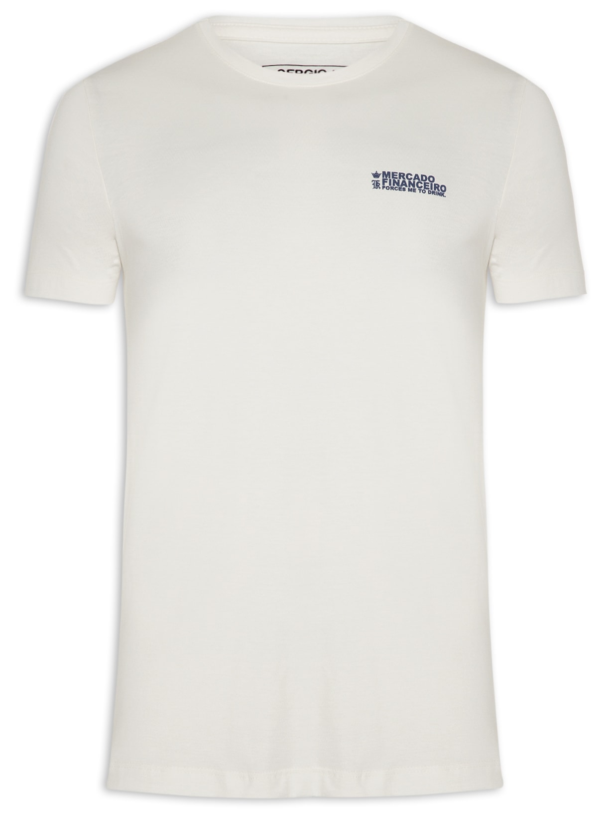 Camiseta Masculina Manga Curta Merc. Forces Drink Off White Sergio K
