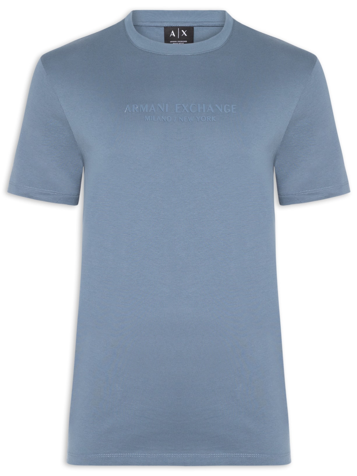 Camiseta Masculina Manga Curta Milano New York - Azul