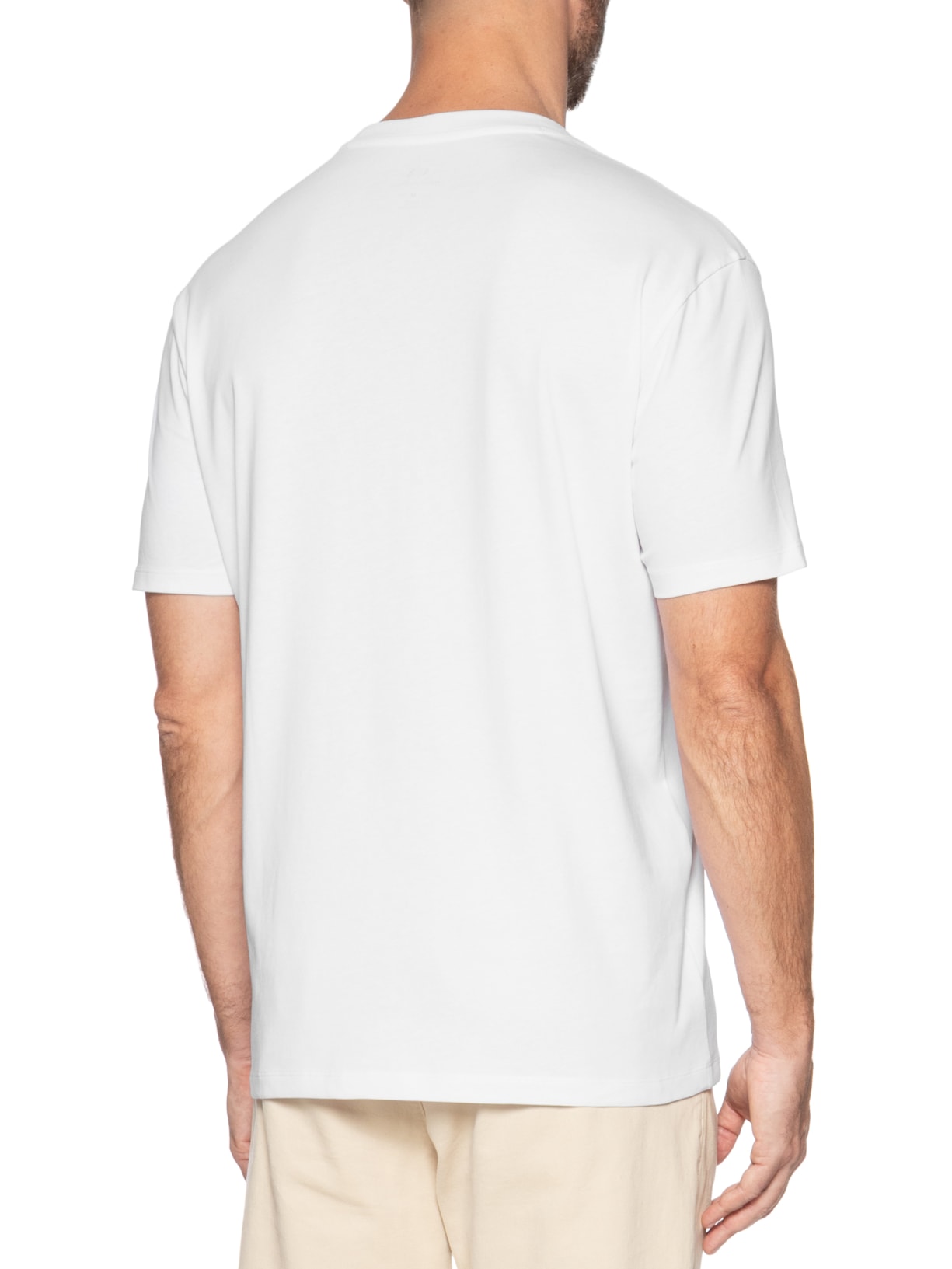 Camiseta Masculina Manga Curta Mini Milano Branco Armani Exchange