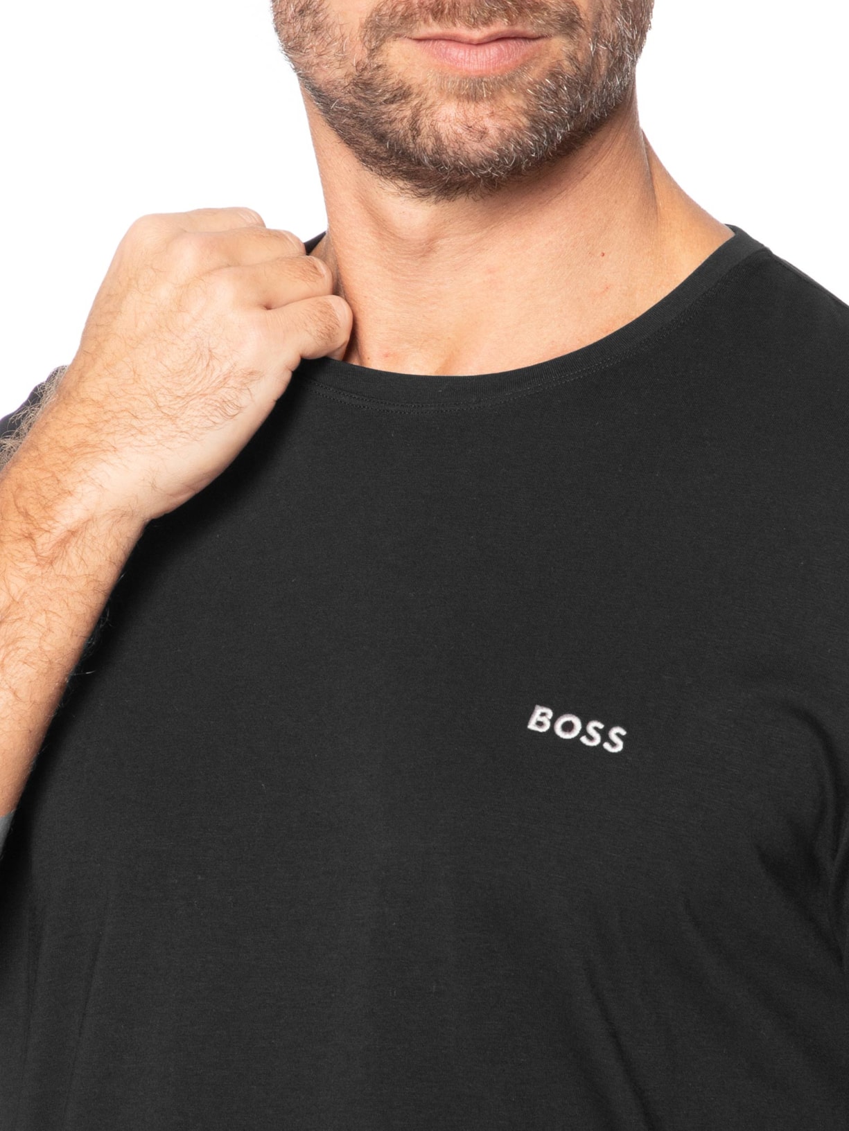 Camiseta Masculina Manga Curta Mix &Match R Preto Boss