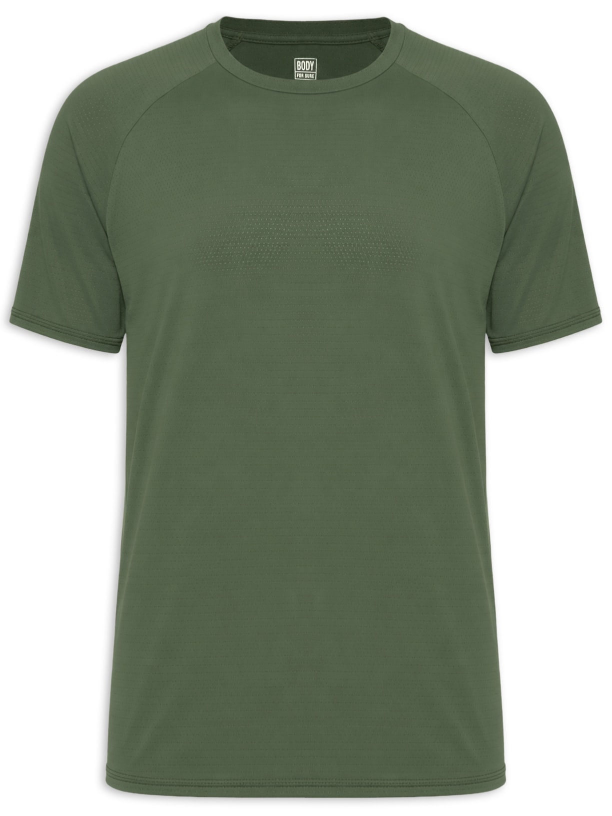 Camiseta Masculina Manga Curta Move Verde Militar Body For Sure