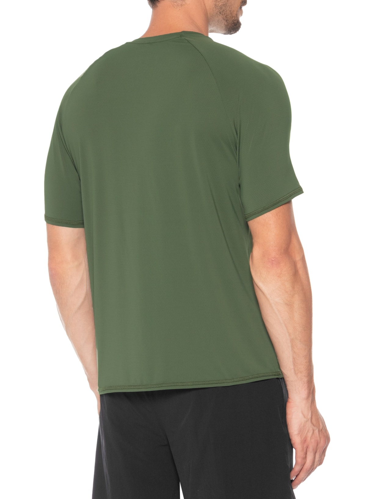 Camiseta Masculina Manga Curta Move Verde Militar Body For Sure