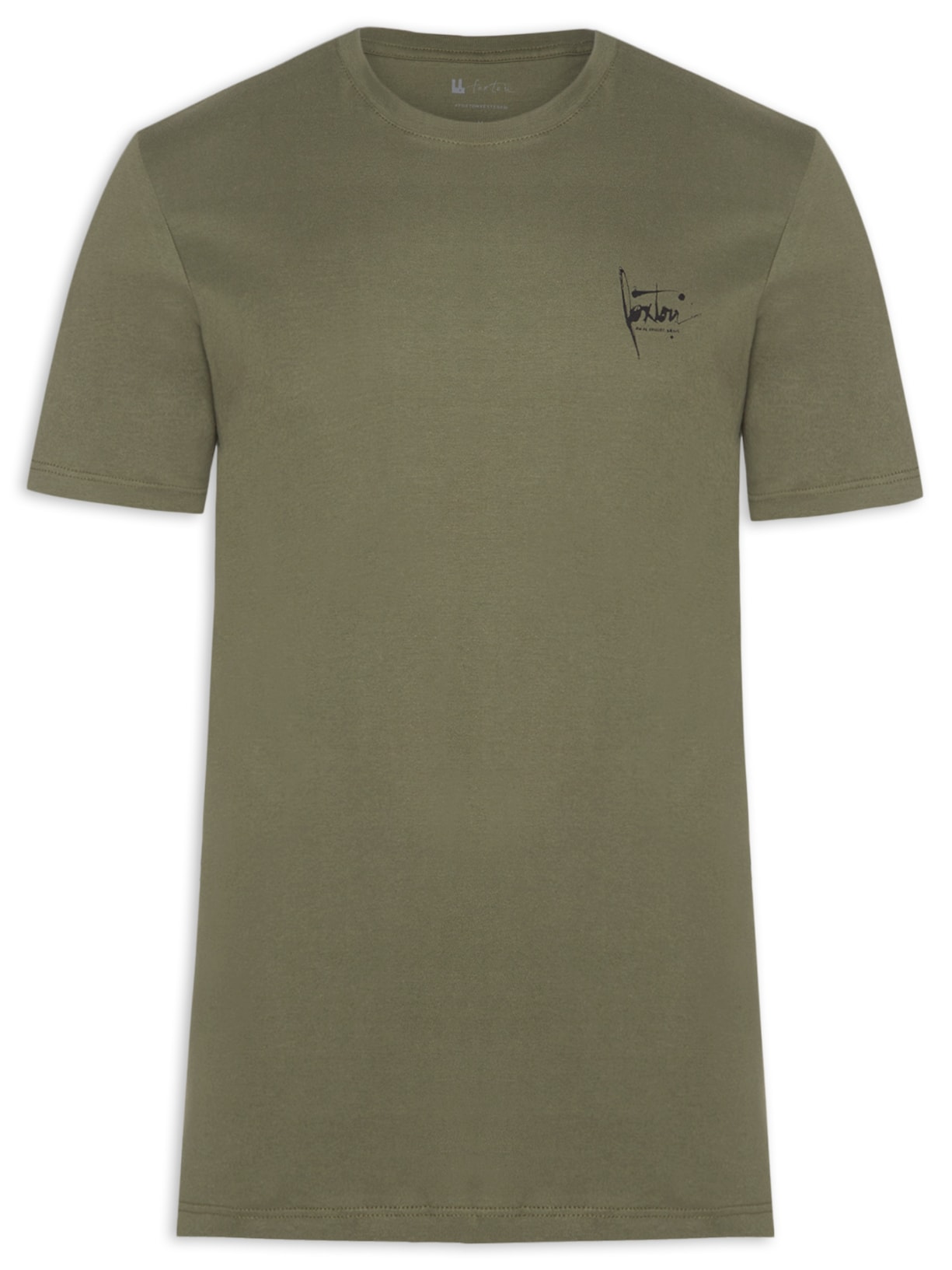 Camiseta Masculina Manga Curta Nanquim - Verde