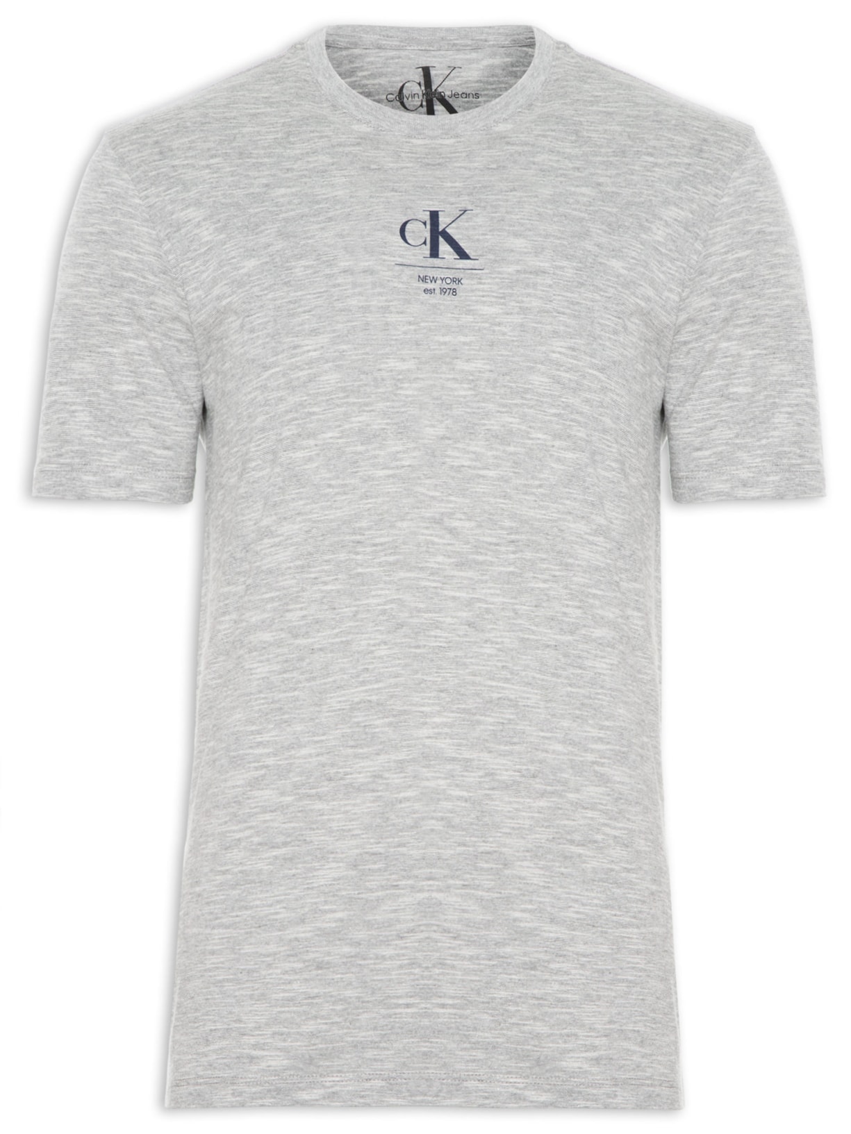 Camiseta Masculina Manga Curta New York - Cinza