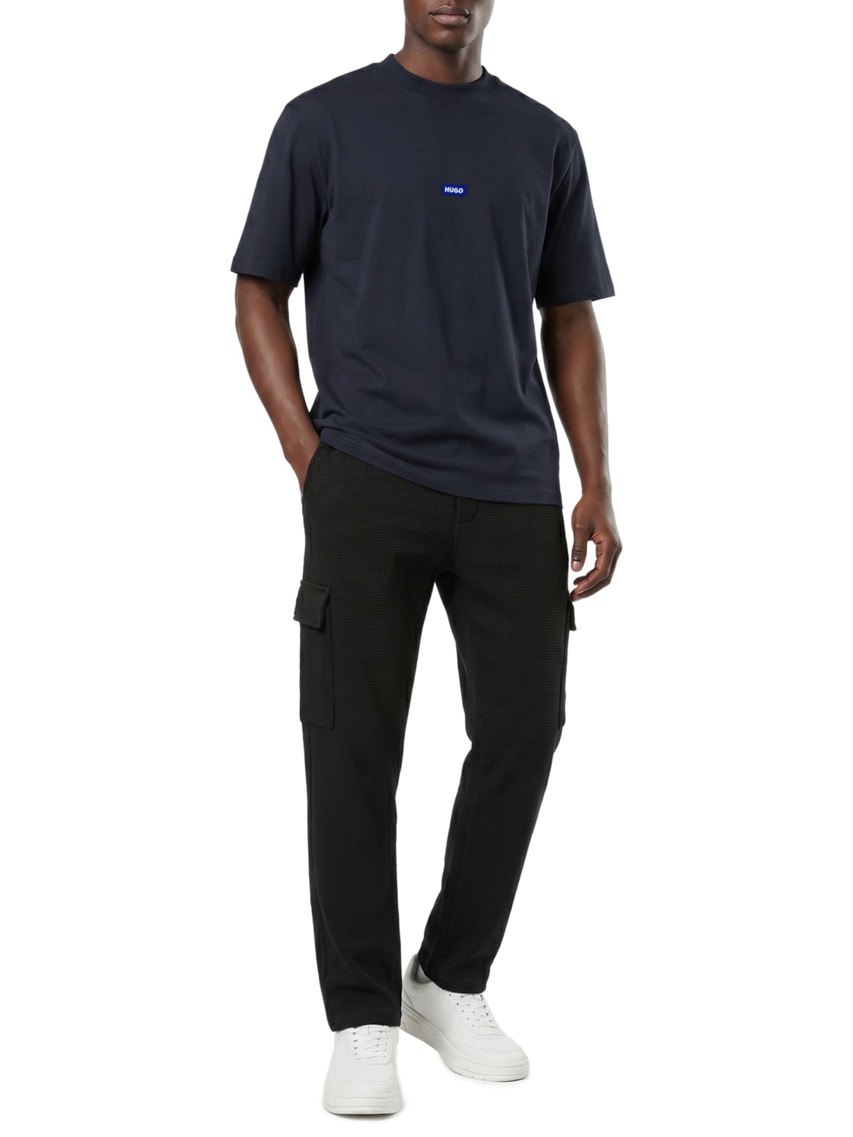 Camiseta Masculina Manga Curta Nieros Azul Hugo