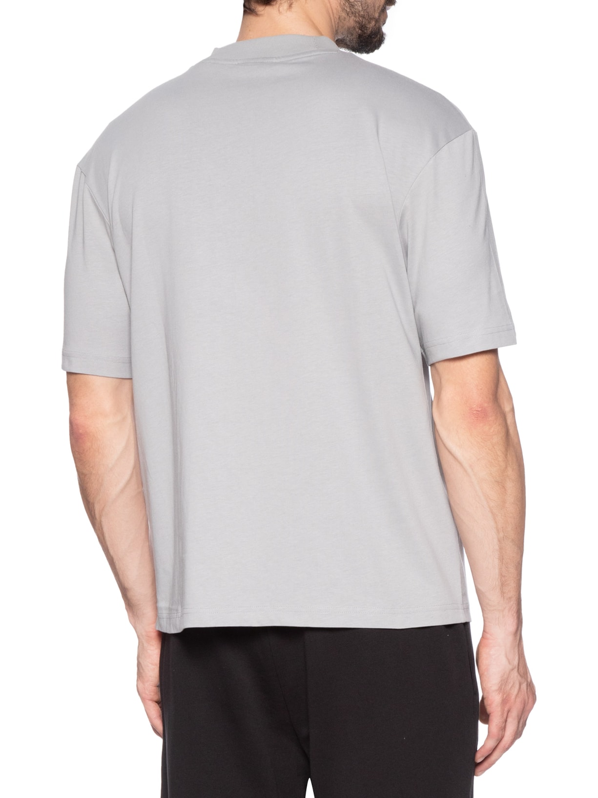 Camiseta Masculina Manga Curta Nieros Cinza Hugo