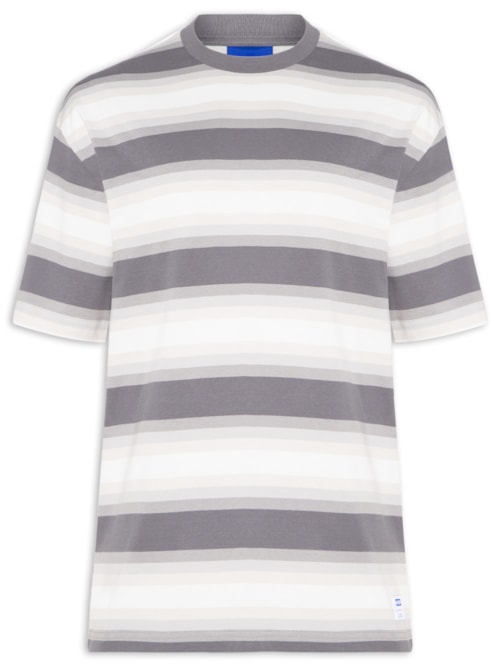 Camiseta Masculina Manga Curta Nisote - Cinza