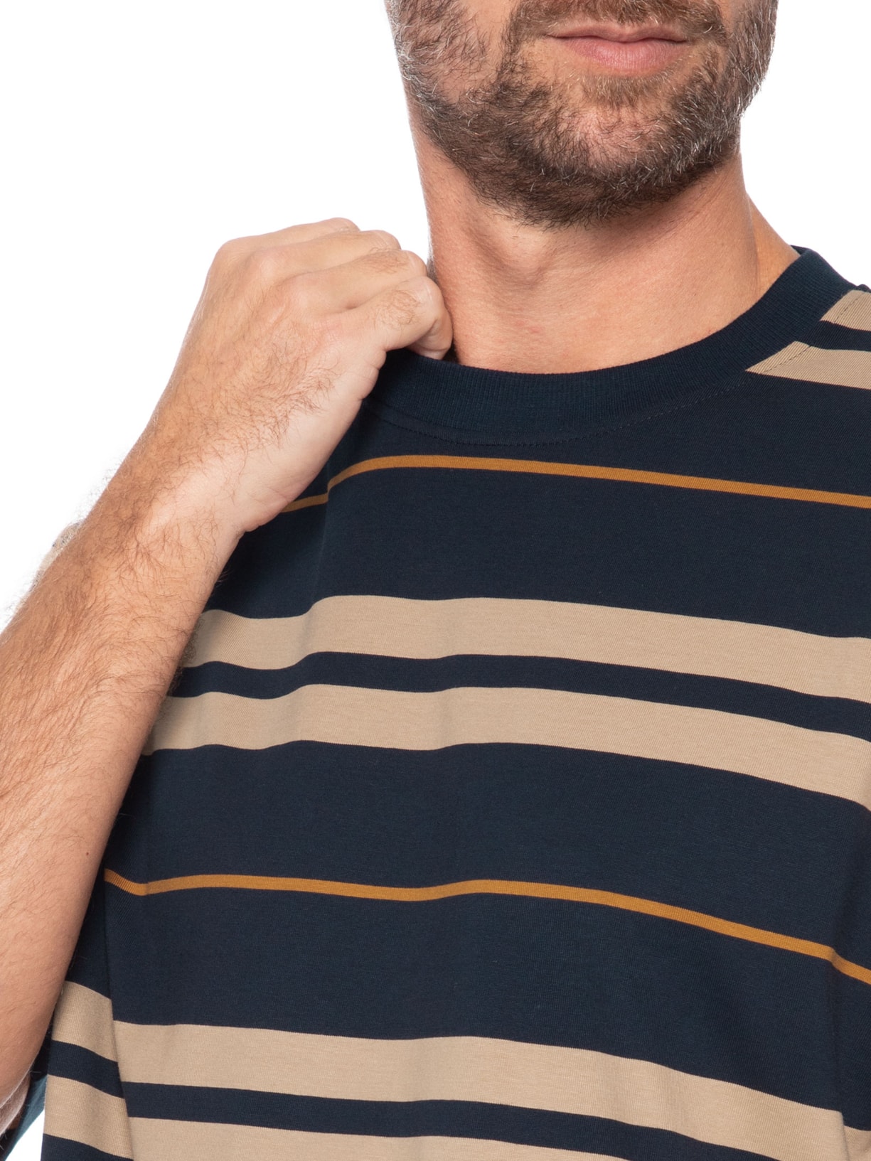 Camiseta Masculina Manga Curta Nivarsi Azul Hugo