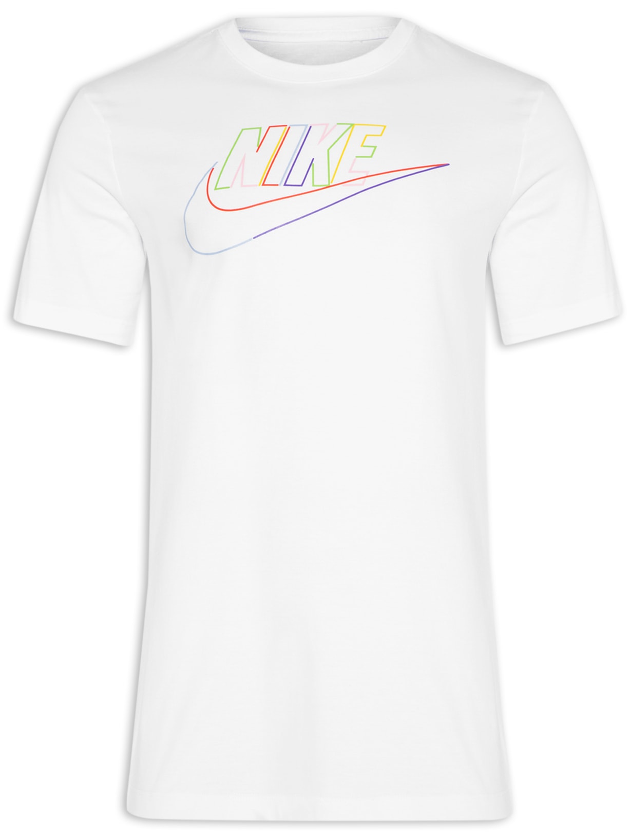 Camiseta Masculina Manga Curta Nsw Tee Club Branco Nike