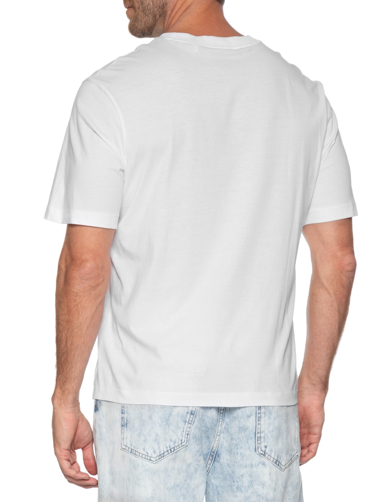 Camiseta Masculina Manga Curta Nusprayo Branco Hugo