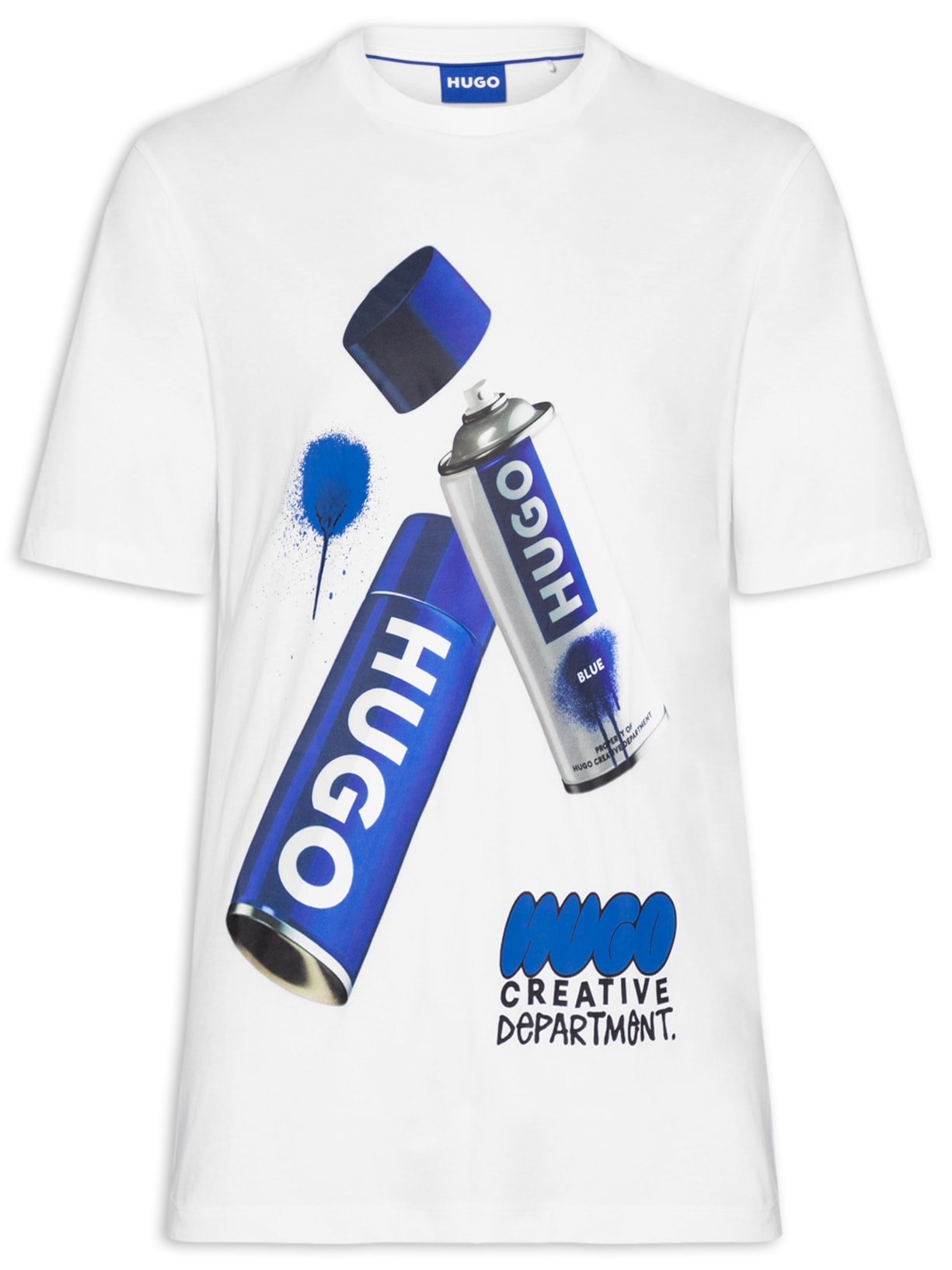 Camiseta Masculina Manga Curta Nusprayo - Branco