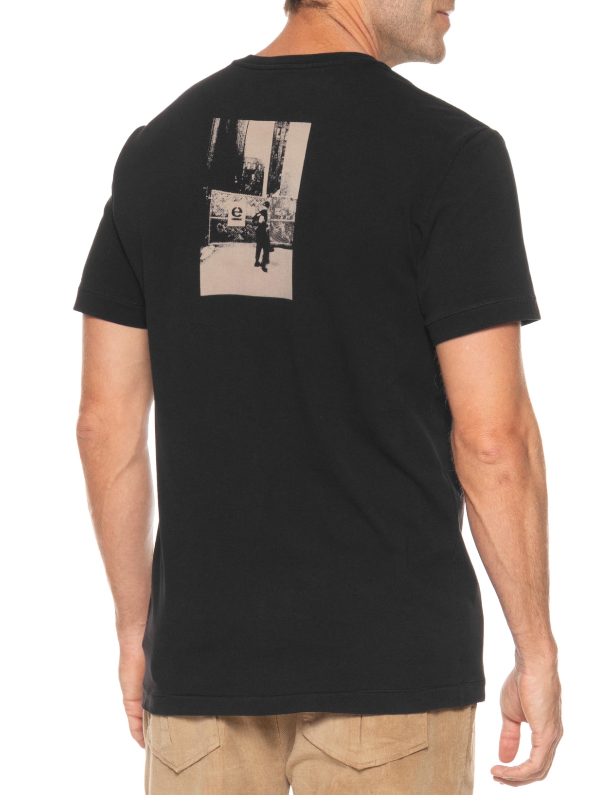 Camiseta Masculina Manga Curta NY Climate March 2 Preto Osklen