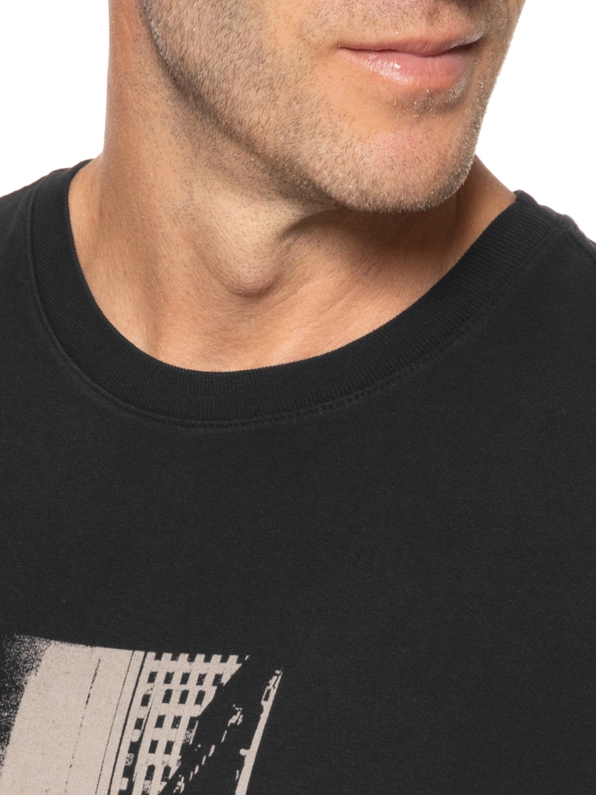 Camiseta Masculina Manga Curta NY Climate March 2 Preto Osklen