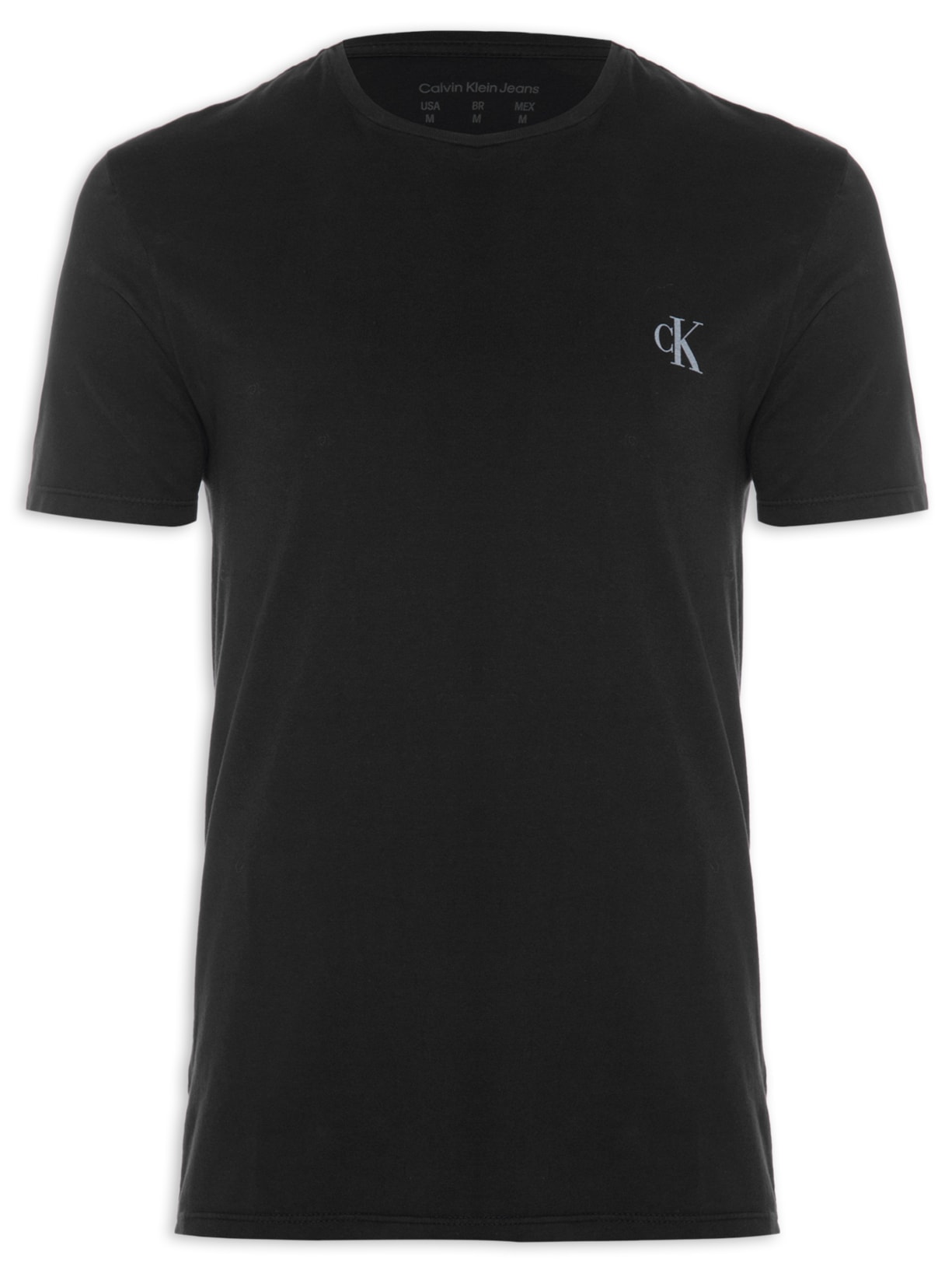 Camiseta Masculina Manga Curta Off Turn On Preto Calvin Klein Jeans