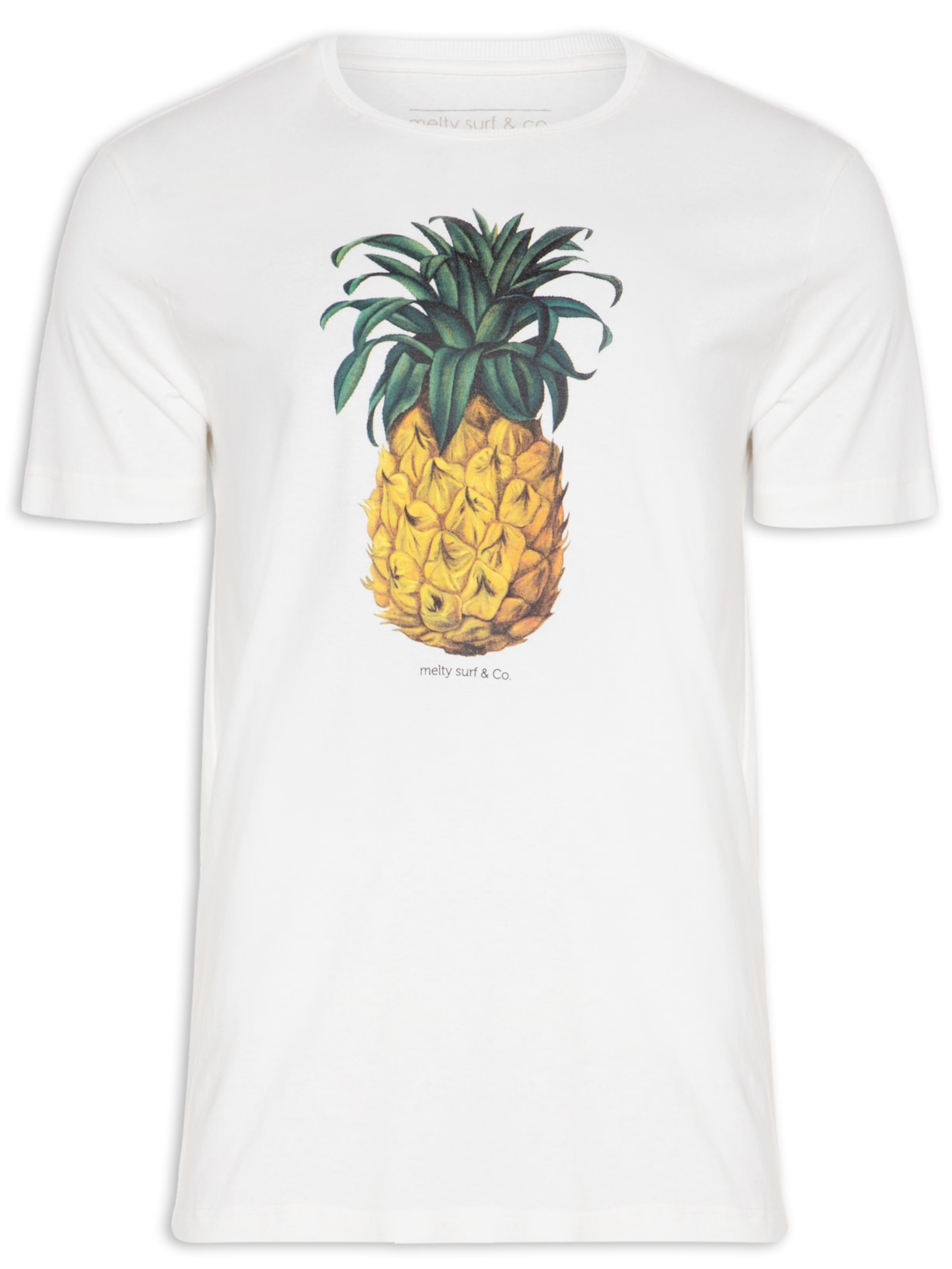 Camiseta Masculina Manga Curta - Off White