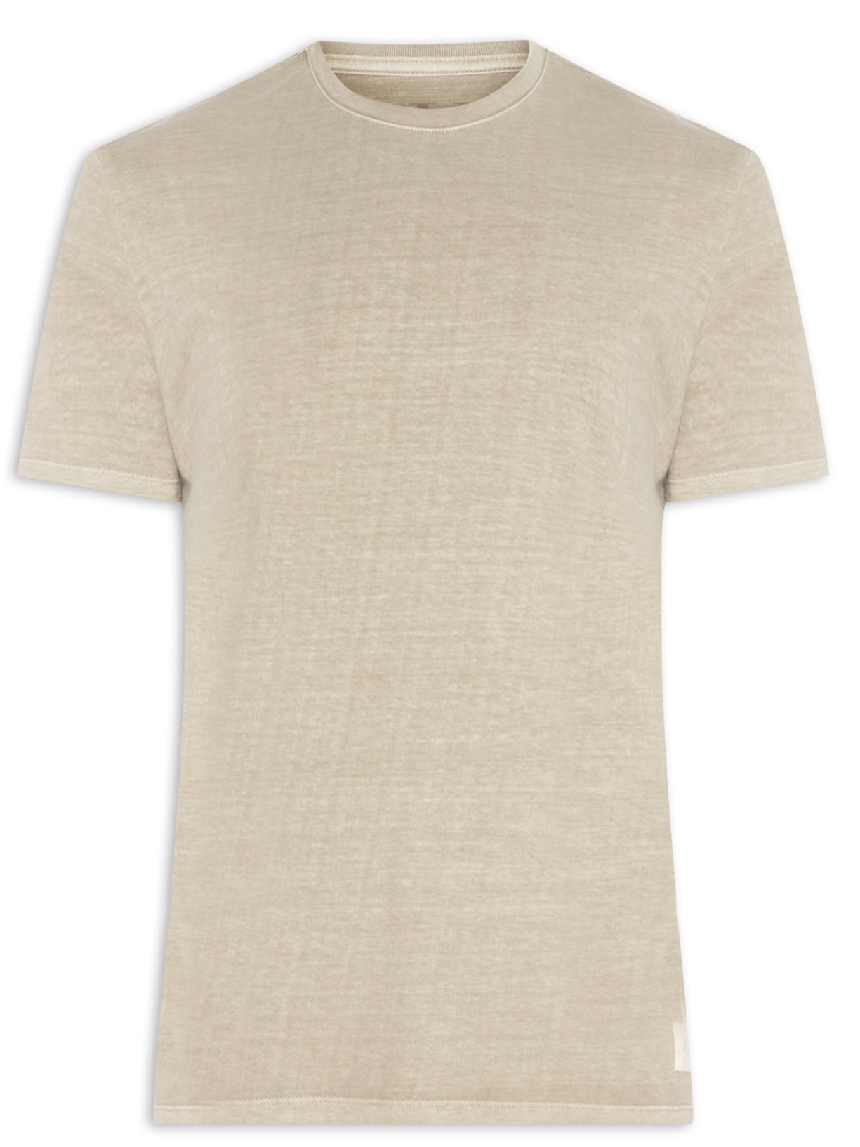 Camiseta Masculina Manga Curta Onça - Bege