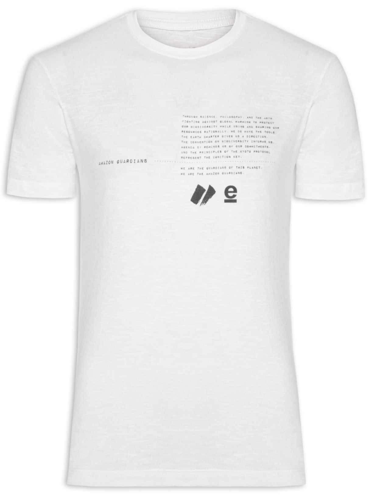 Camiseta Masculina Manga Curta ORG Amazon Guardians Manga Curta - Branco