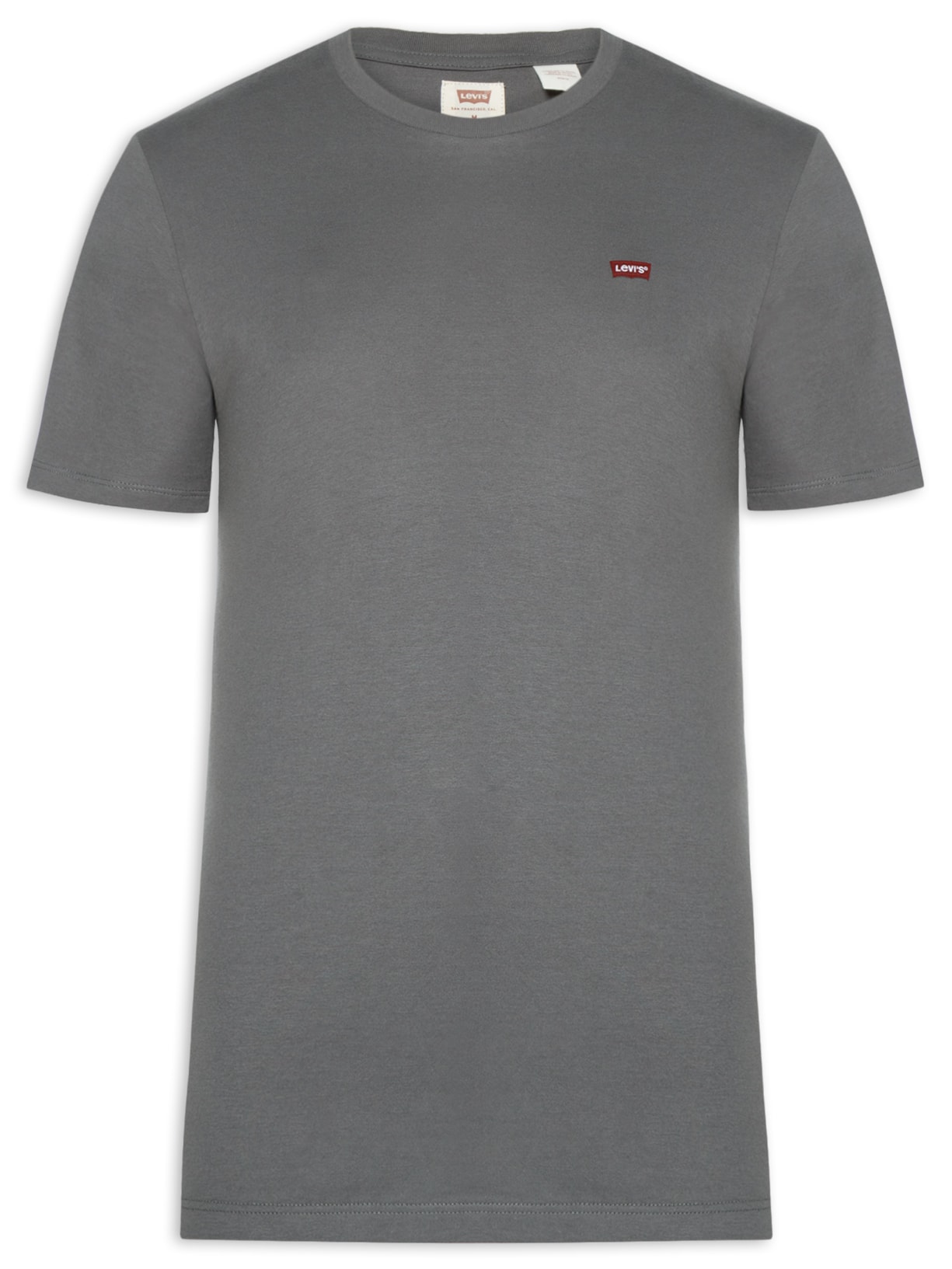 Camiseta Masculina Manga Curta Original Housemark Com Logo - Cinza