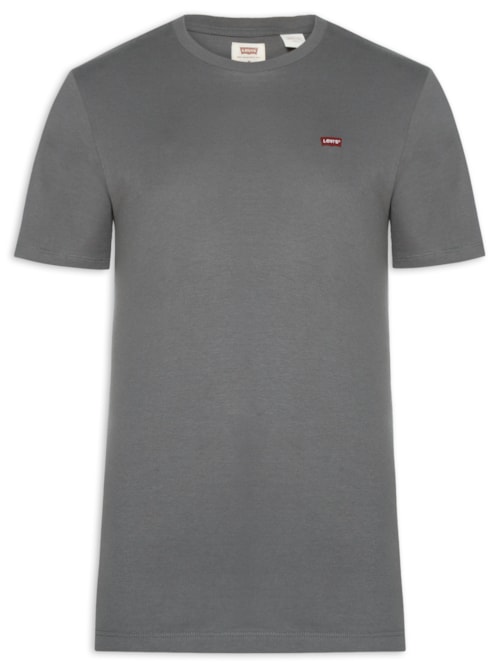 Camiseta Masculina Manga Curta Original Housemark Com Logo - Cinza