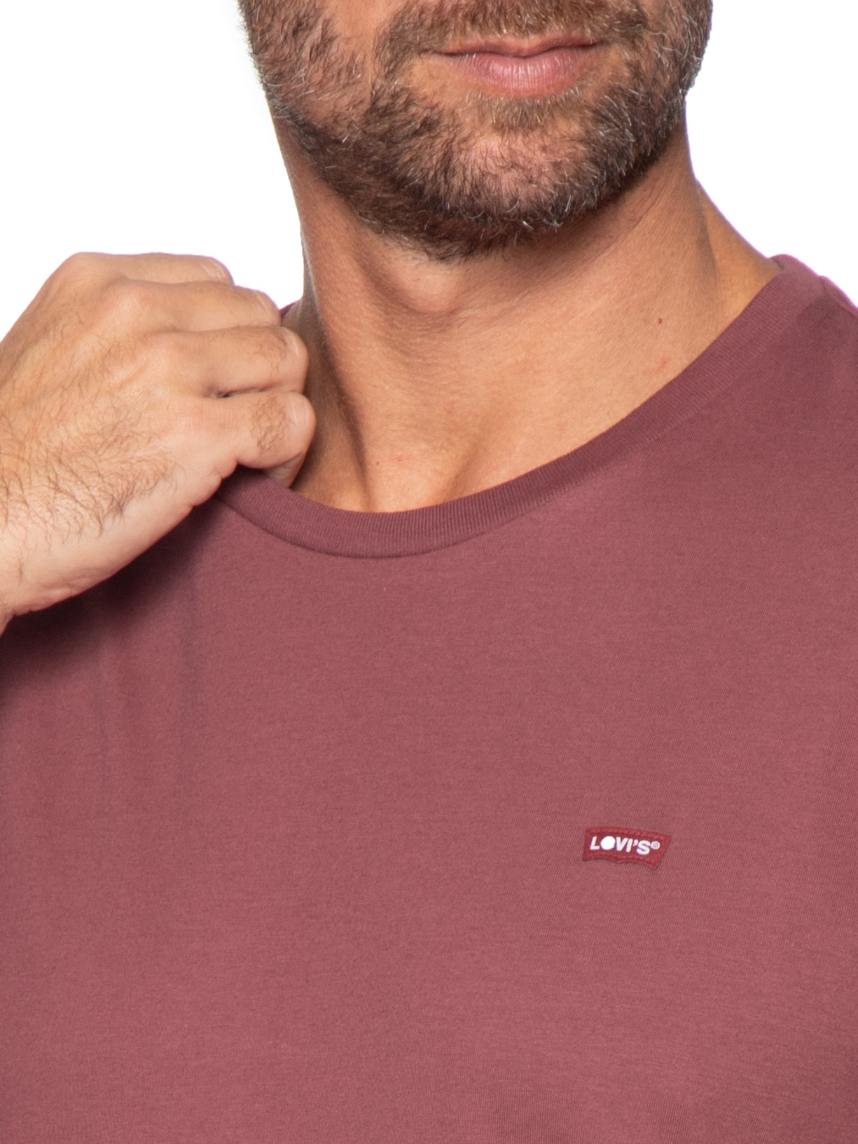 Camiseta Masculina Manga Curta Original Housemark Com Logo Vermelho Levi's