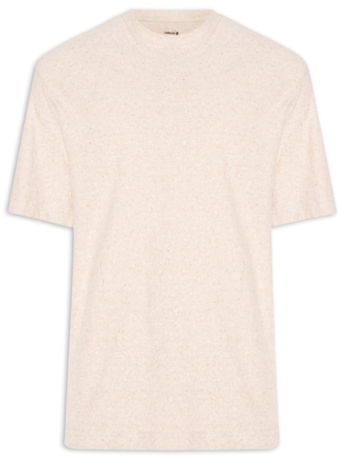 Camiseta Masculina Manga Curta Over Eco - Bege
