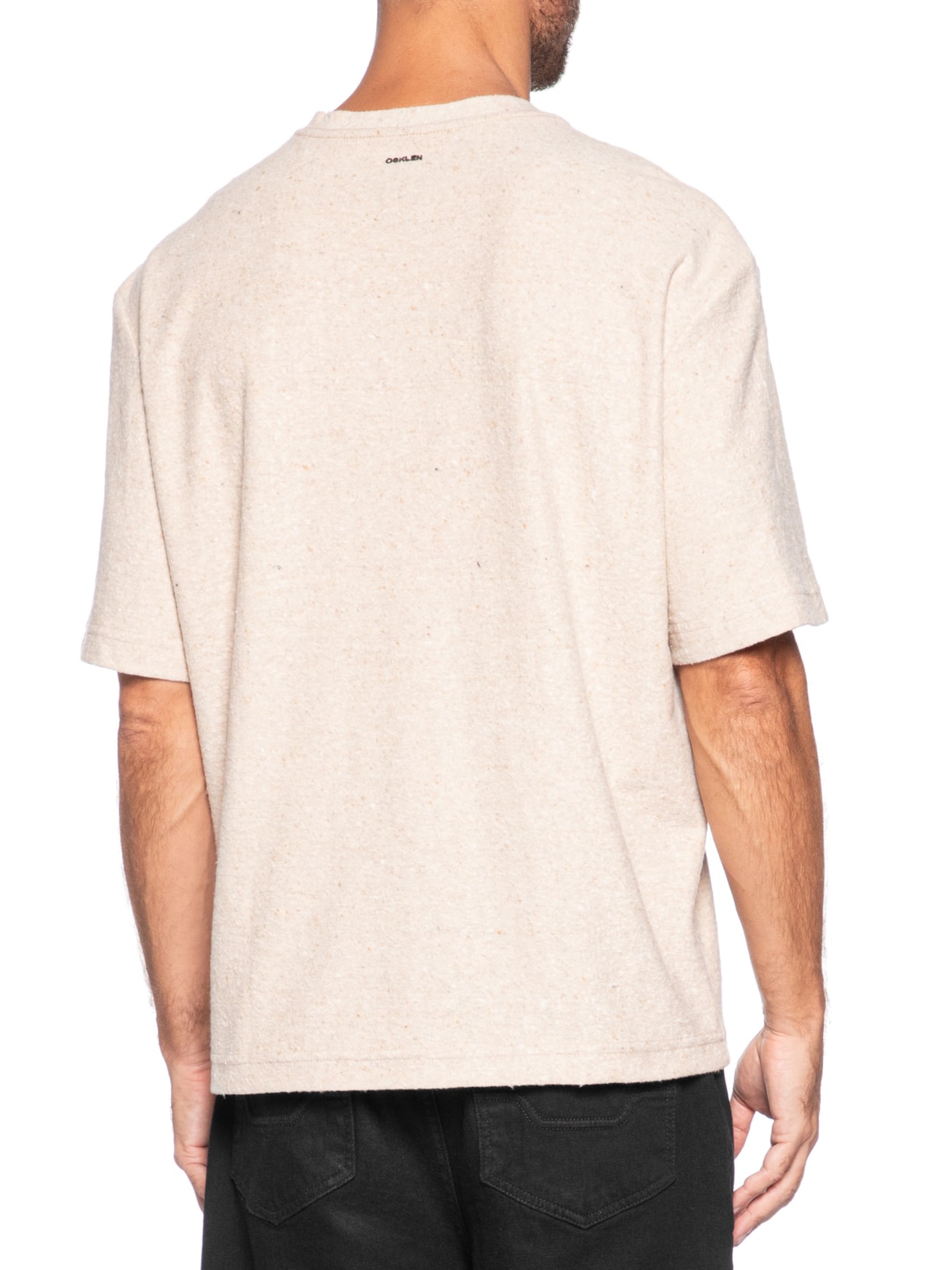 Camiseta Masculina Manga Curta Over Eco Bege Osklen