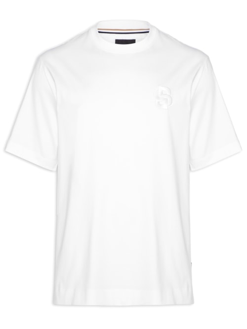 Camiseta Masculina Manga Curta Oversized C-Tames 23 - Branco