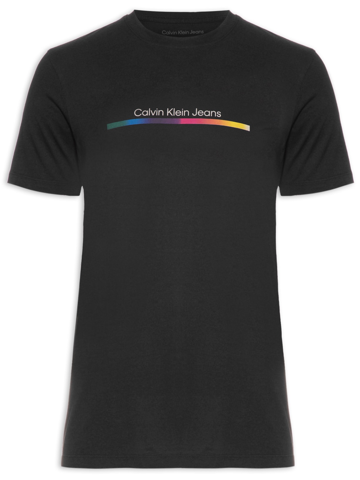 Camiseta Masculina Manga Curta Palito Pride - Preto