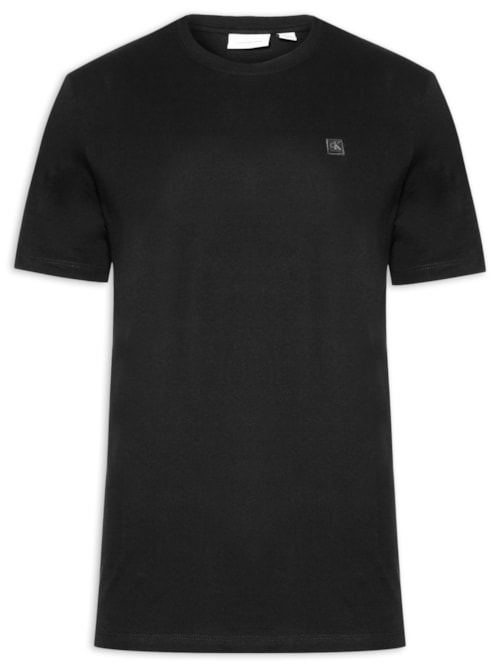 Camiseta Manga Curta Calvin Klein Jeans Masculino Patch - Preto - Camiseta Manga Curta Calvin Klein Jeans Masculino Patch Preto g