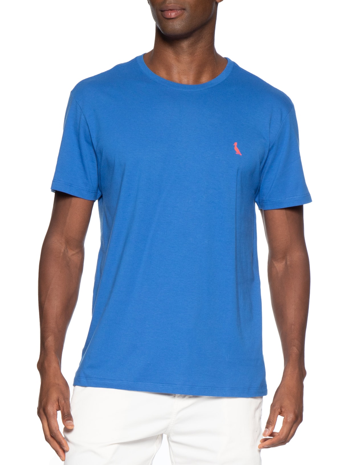 Camiseta Masculina Manga Curta Pica-Pau Vermelho – Azul Reserva