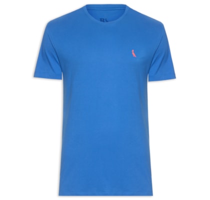 Camiseta Masculina Manga Curta Pica-Pau Vermelho – Azul