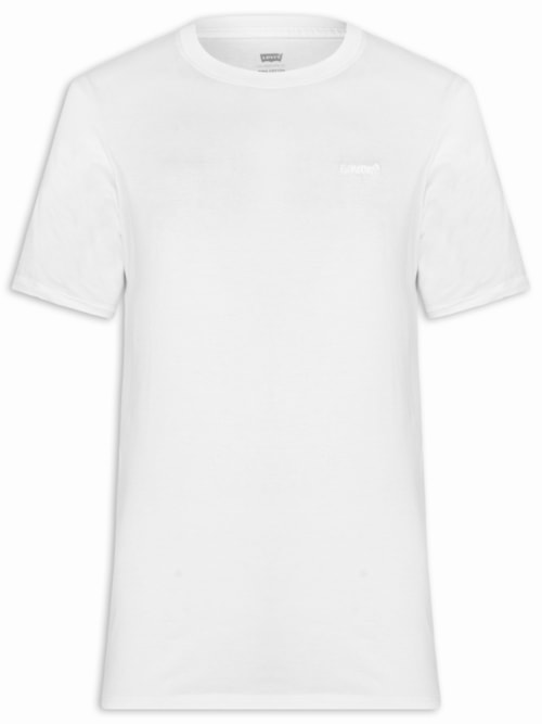Camiseta Masculina Manga Curta Pima Icon Tee - Branco