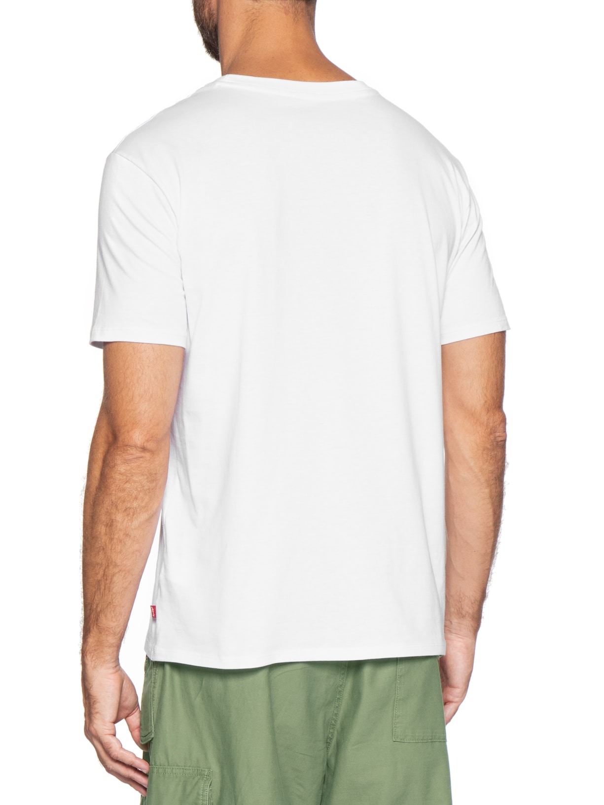 Camiseta Masculina Manga Curta Pima Icon Tee Branco Levi's
