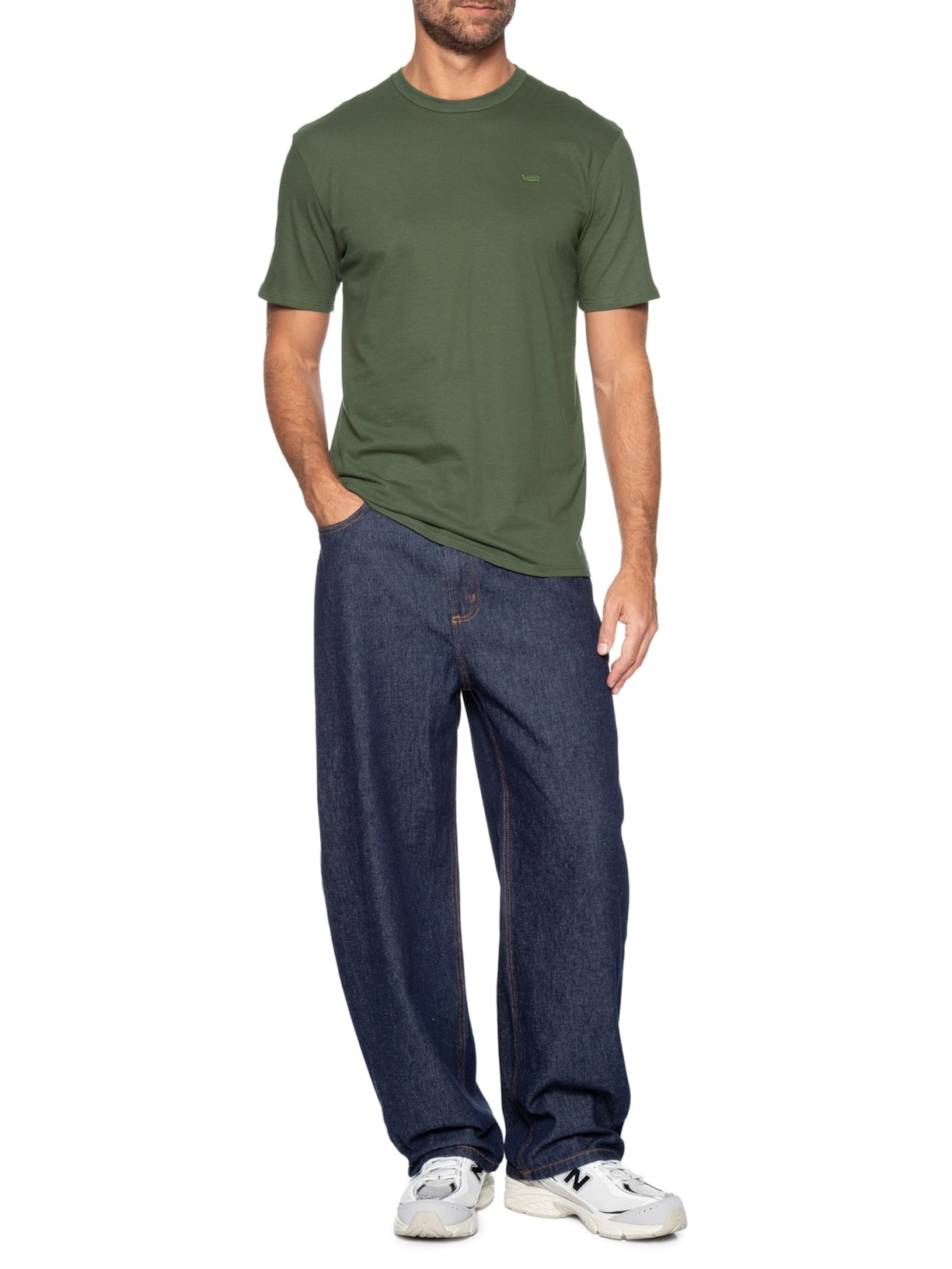 Camiseta Masculina Manga Curta Pima Icon Tee Verde Levi's