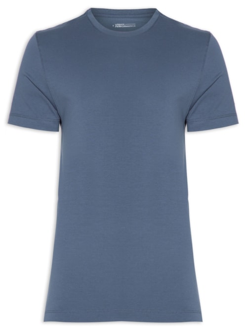 Camiseta Masculina Manga Curta Pima Performing - Azul