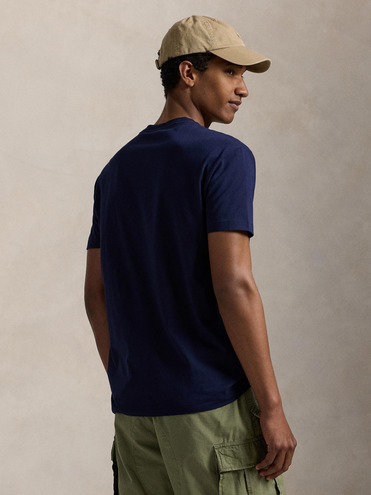 Camiseta Masculina Manga Curta Polo Big Logo Azul Polo Ralph Lauren