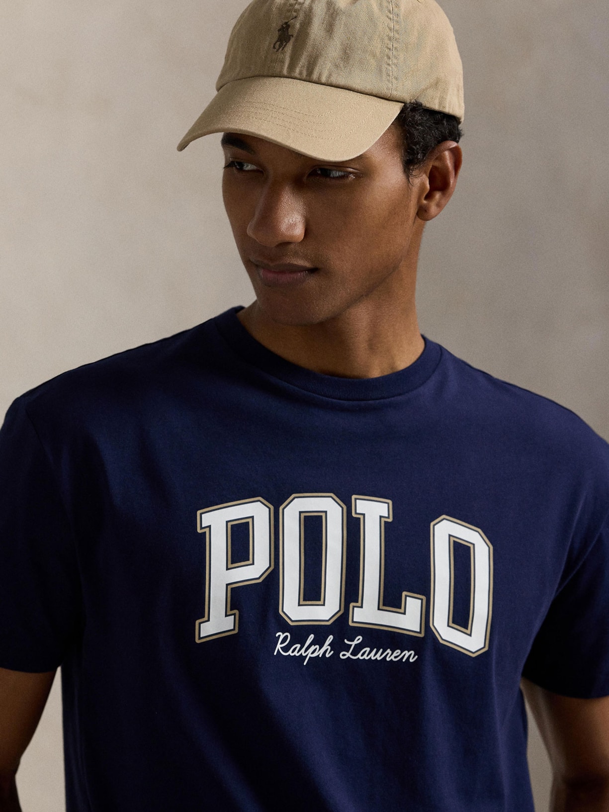 Camiseta Masculina Manga Curta Polo Big Logo Azul Polo Ralph Lauren