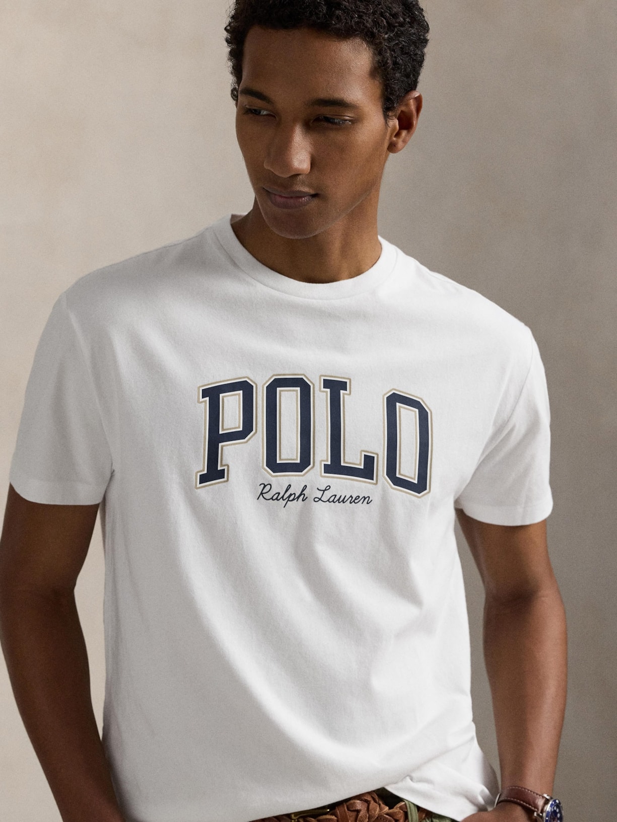 Camiseta Masculina Manga Curta Polo Big Logo Branco Polo Ralph Lauren
