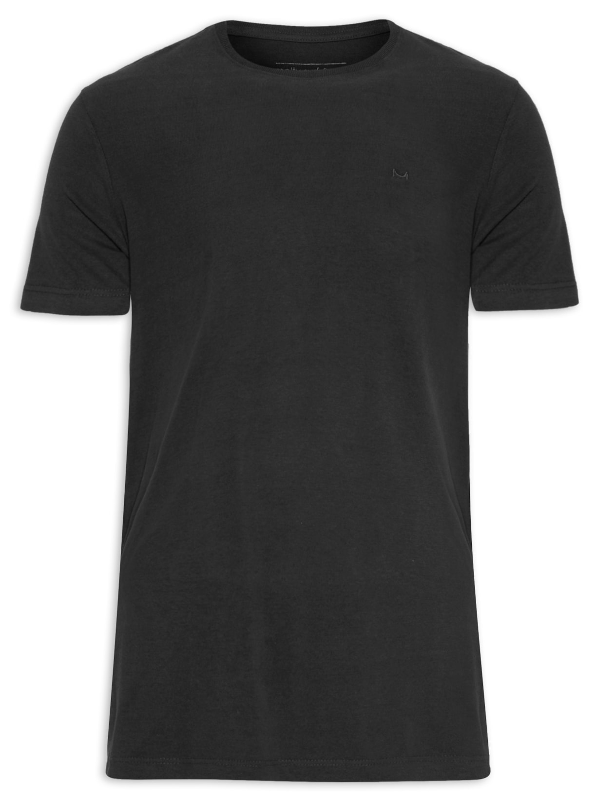 Camiseta Masculina Manga Curta - Preto