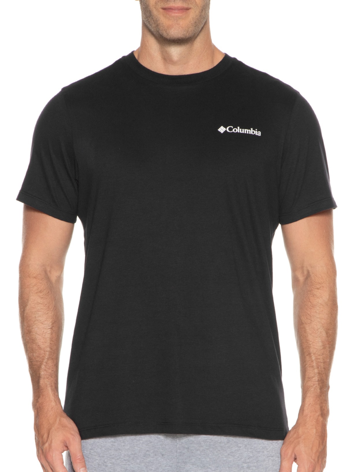 Camiseta Masculina Manga Curta Preto Columbia